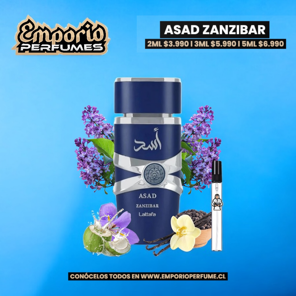 Decants de Lattafa " Asad Zanzibar "