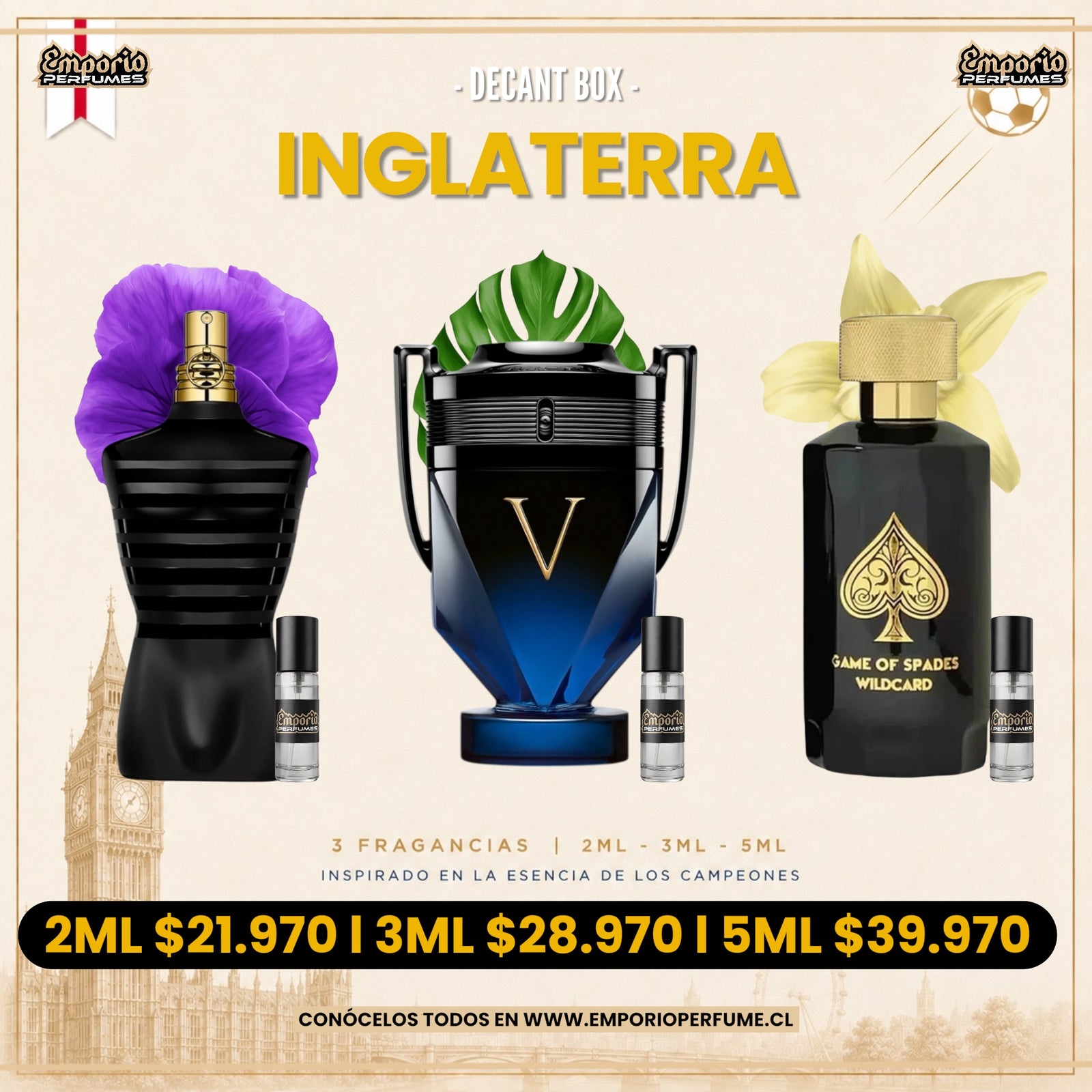 Decant Box Exclusivo Mundial : Inglaterra