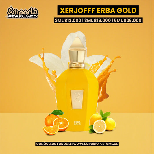 DECANT DE XERJOFF " ERBA GOLD "