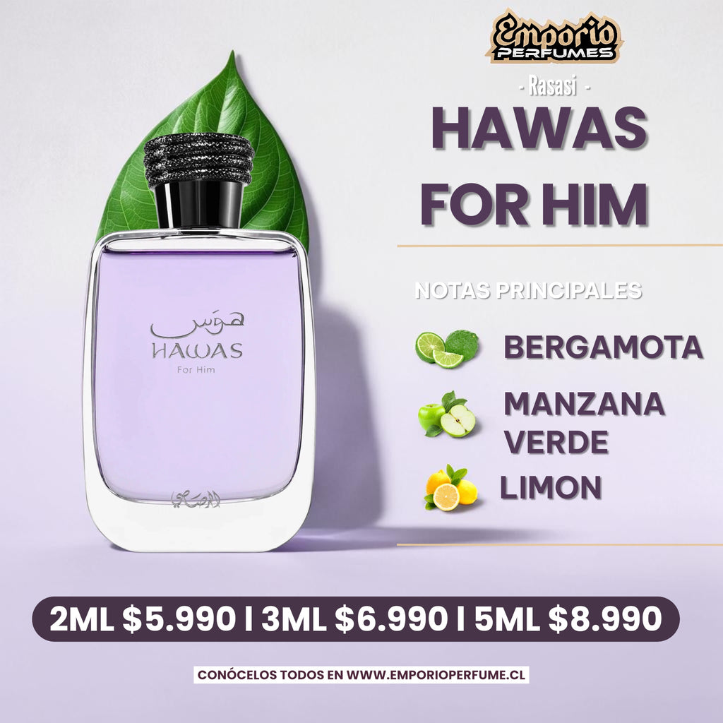 Decants De Rasasi “ Hawas For Him “