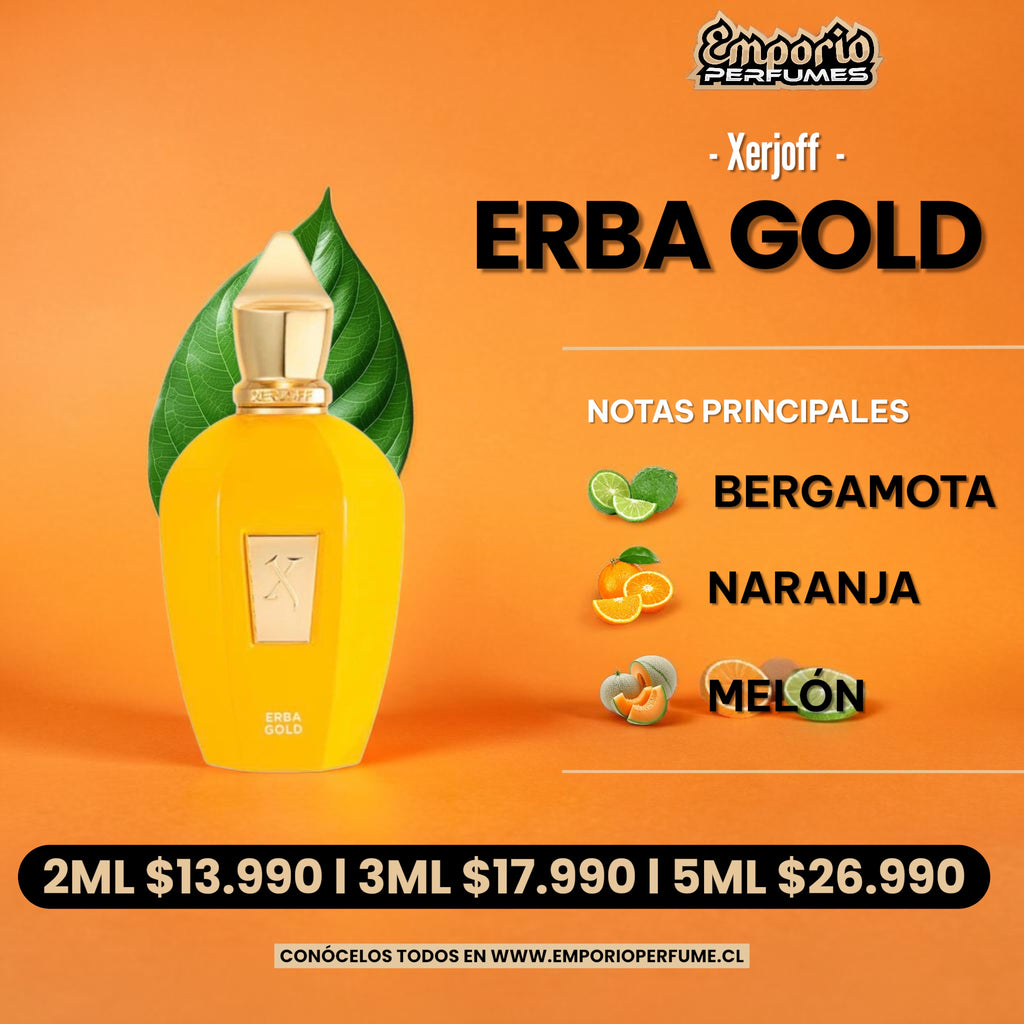 DECANT DE XERJOFF " ERBA GOLD "