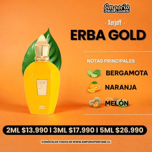 DECANT DE XERJOFF " ERBA GOLD "