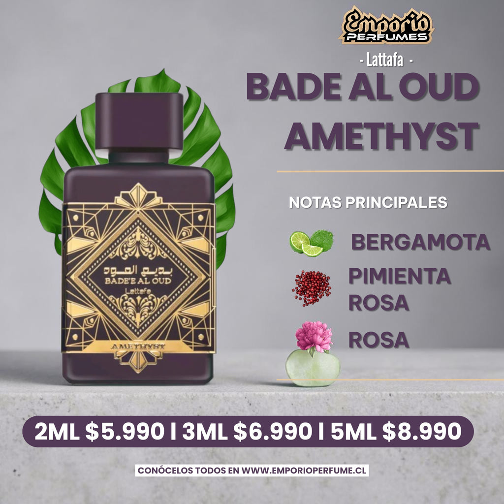 Decants De Lattafa “ Bade Al Oud Amethyst “