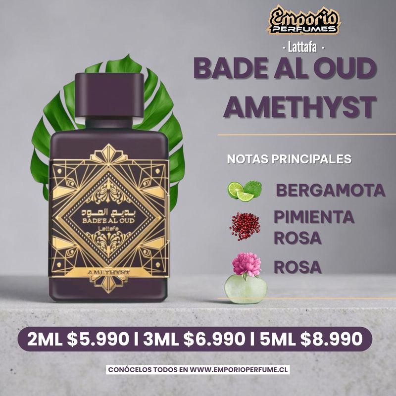 Decants De Lattafa “ Bade Al Oud Amethyst “