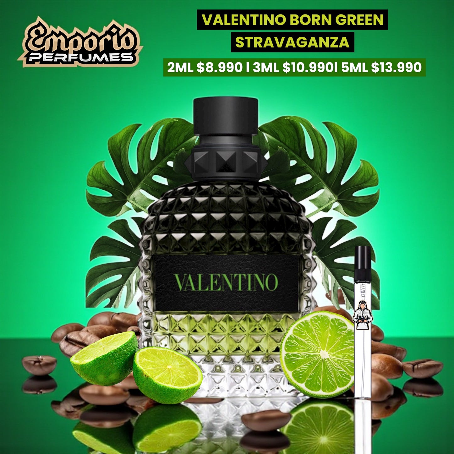 DECANTS DE VALENTINO BORN IN ROMA “ GREEN STRAVANGANZA “