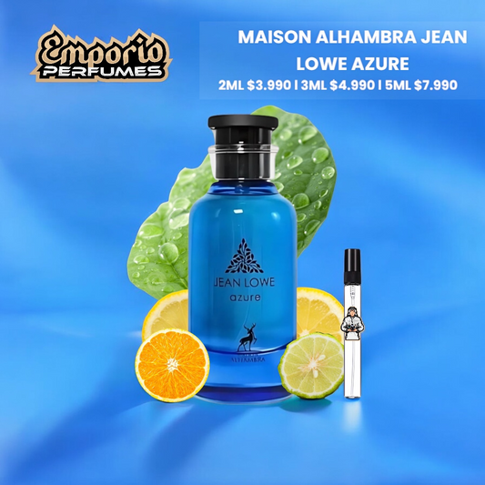 DECANTS DE MAISON ALHAMBRA " JEAN LOWE AZURE "