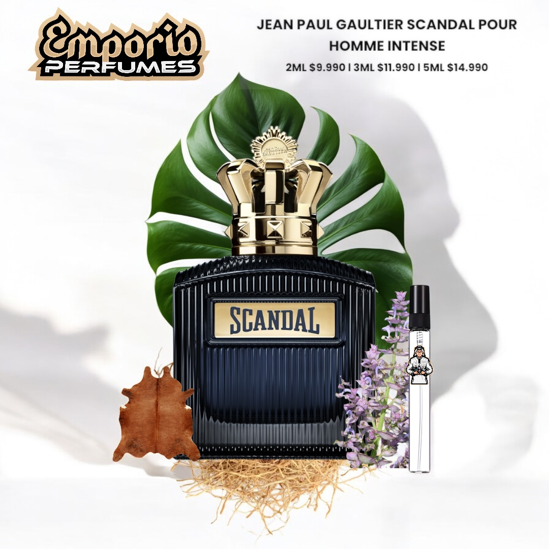 DECANTS DE JEAN PAUL GAULTIER SCANDAL " POUR HOMME INTENSE " ULT LANZ