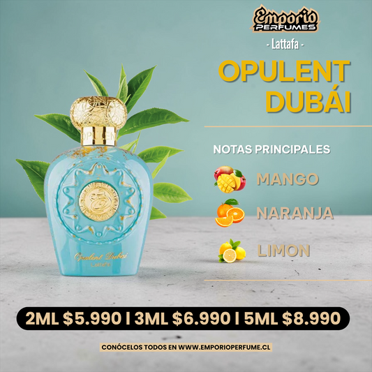 Decants de Lattafa “ OPULENT DUBÁI “