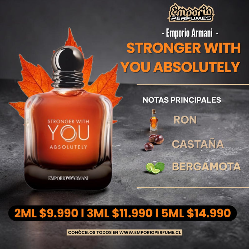 DECANTS DE EMPORIO ARMANI “ STRONGER WITH YOU ABSOLUTELY “