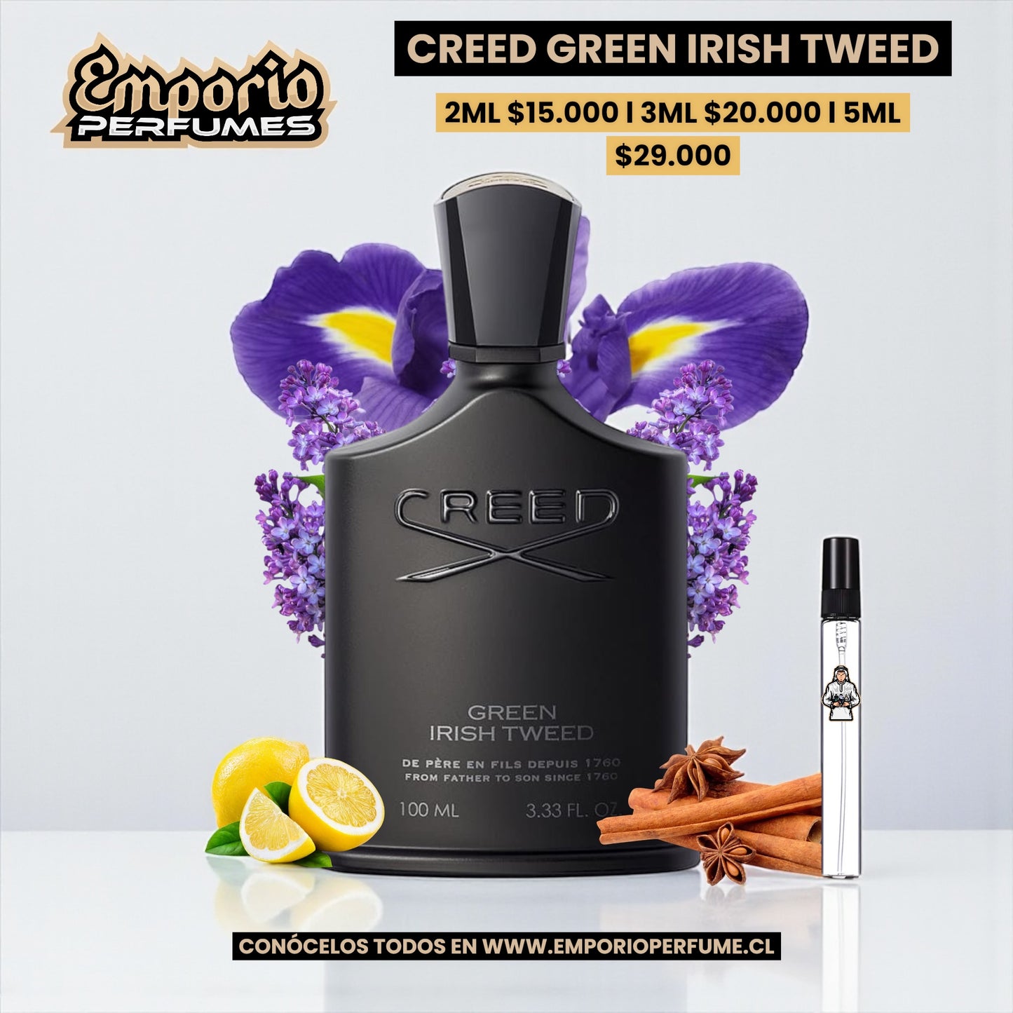 DECANTS DE CREED GREEN IRISH TWEED