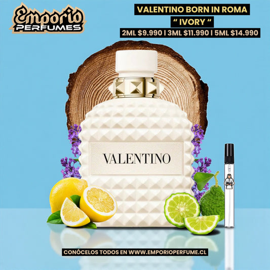 DECANTS DE VALENTINO BORN IN ROMA " IVORY " NEW