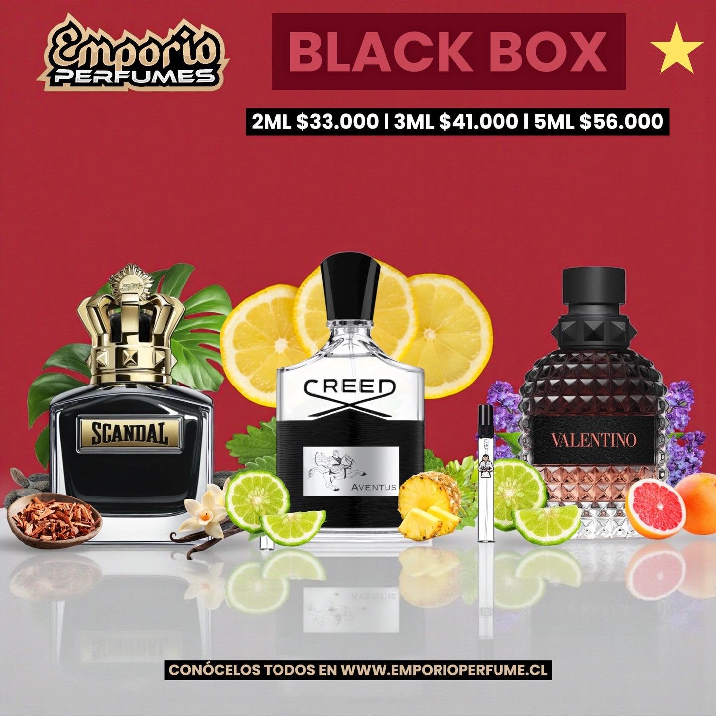 DECANT BOX " BLACK BOX " ESPECIAL