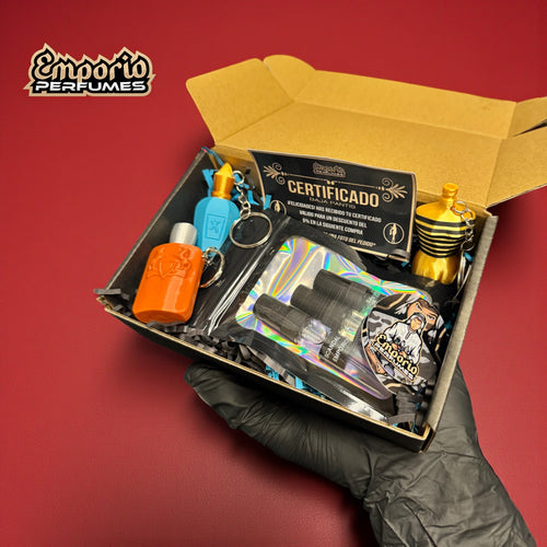 DECANT BOX " CUATRO FANTASTICOS " ( INCLUYE LLAVERO SORPRESA DE REGALO )