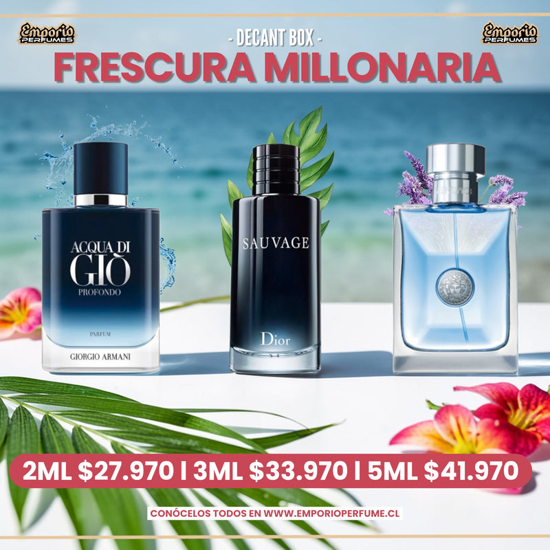 DECANT BOX “ FRESCURA MILLONARIA “