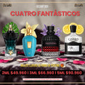 DECANT BOX " CUATRO FANTASTICOS " ( INCLUYE LLAVERO SORPRESA DE REGALO )