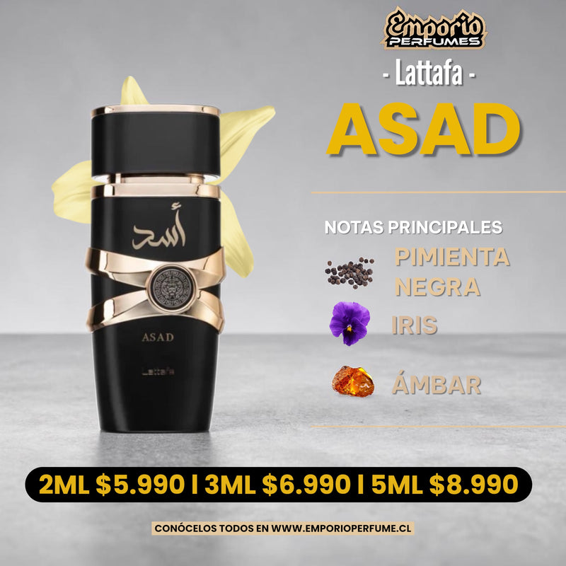 Decants de Lattafa " Asad "