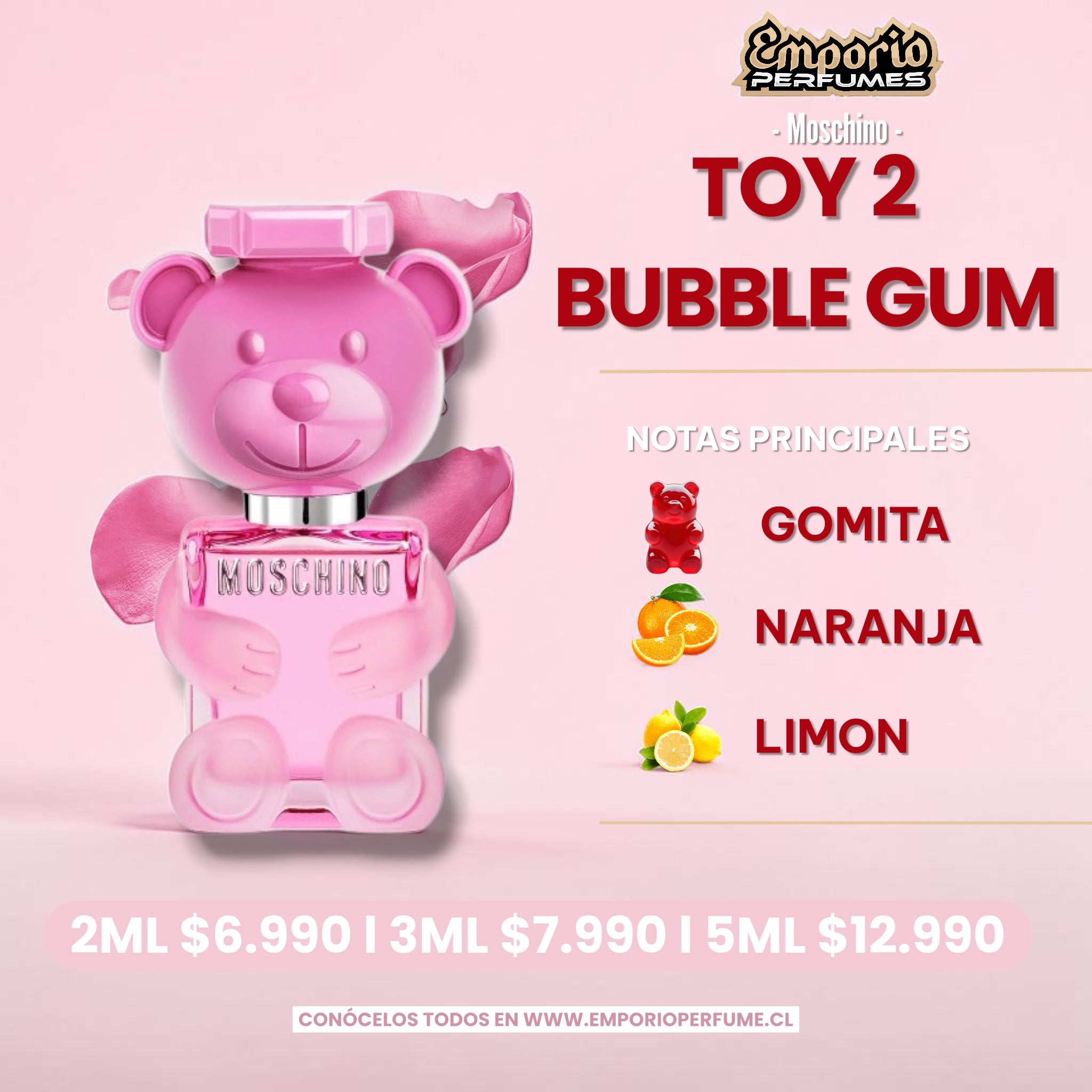 DECANTS MOSCHINO " BUBBLE GUM TOY 2 "
