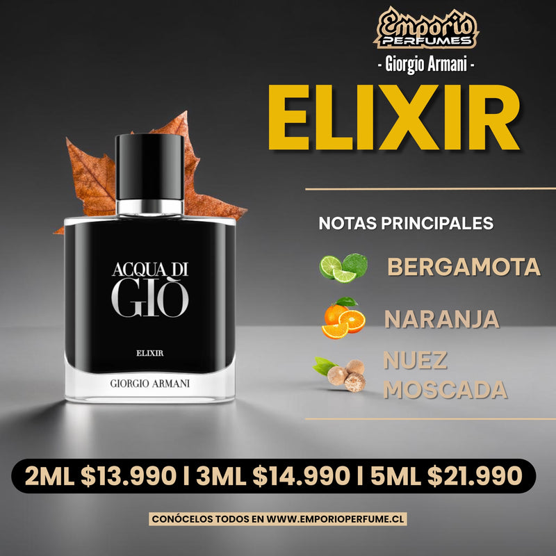 Decants De Giorgio Armani " Elixir "