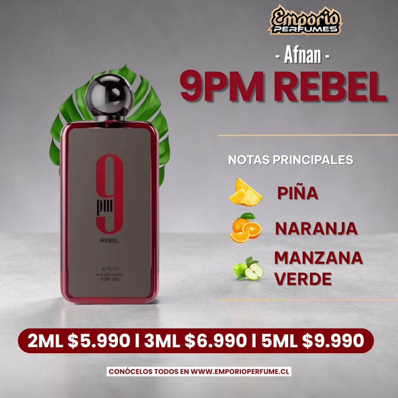 Decants De Afnan " 9 Pm Rebel "