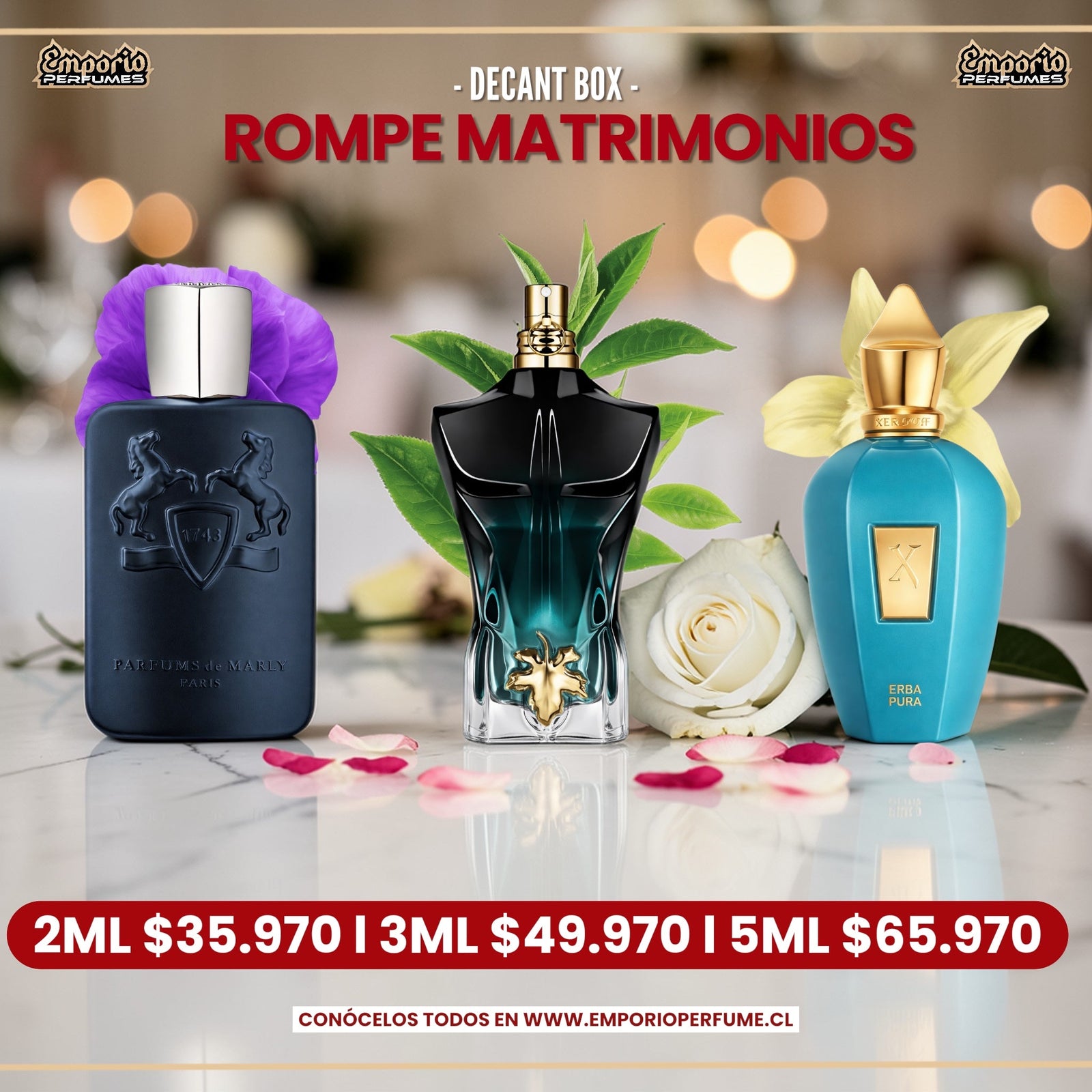 DECANT BOX " ROMPE MATRIMONIOS " - emporioperfumes