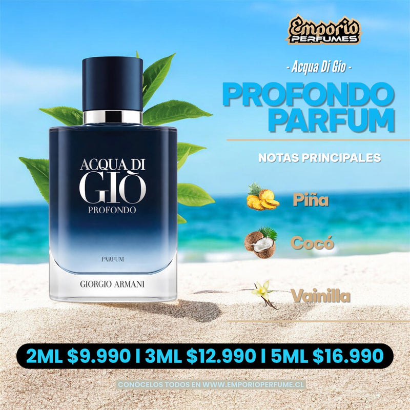 Decants De Acqua Di Gio " Profondo Eau De Parfum " - emporioperfumes