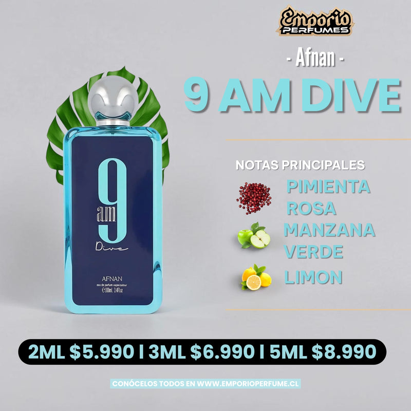 Decants De Afnan “ 9 Am Dive “ - emporioperfumes