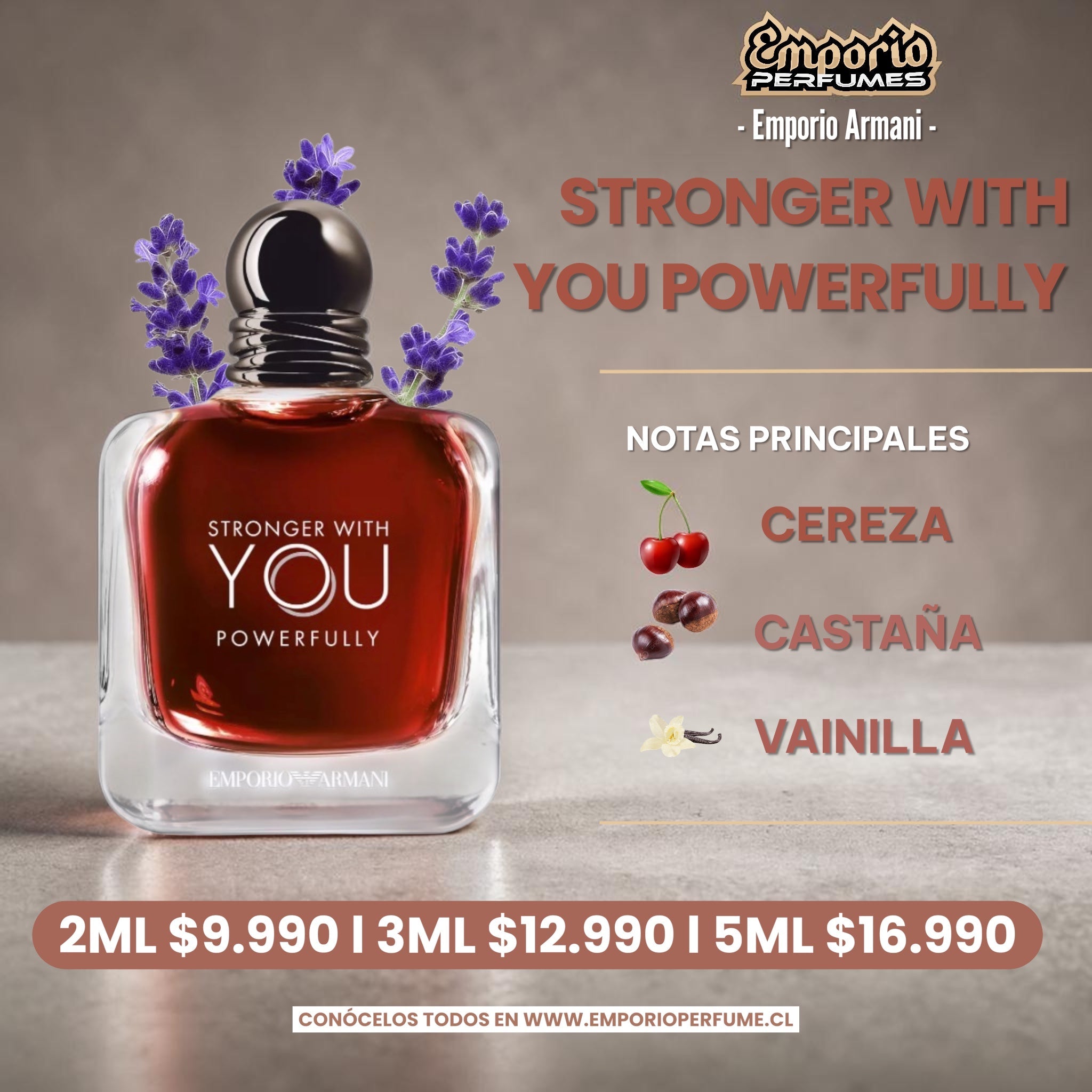 Decants de Emporio Armani " Stronger With You Powerfully " - emporioperfumes