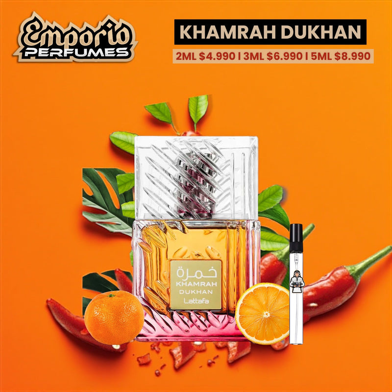 Decants de Lattafa " Khamrah Dukhan " - emporioperfumes