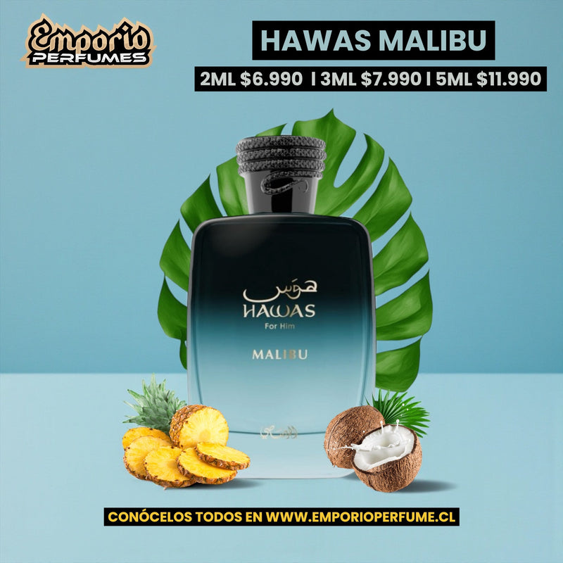 Decants de Rasasi " Hawas Malibu " - emporioperfumes
