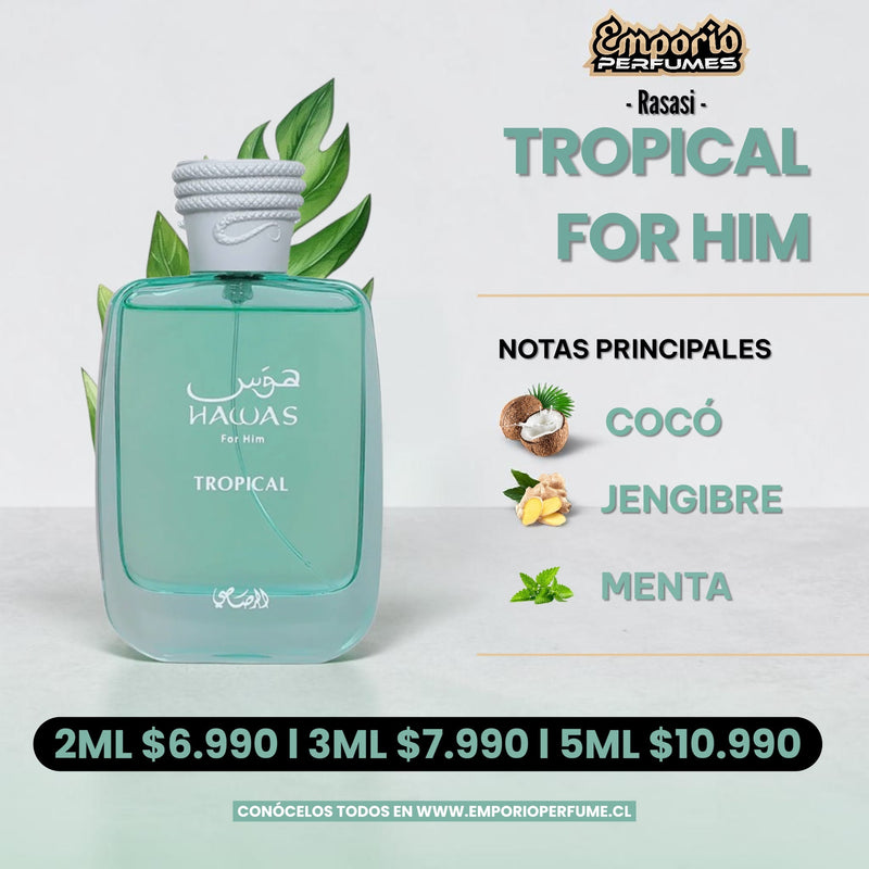 Decants De Rasasi “ Hawas Tropical “ - emporioperfumes