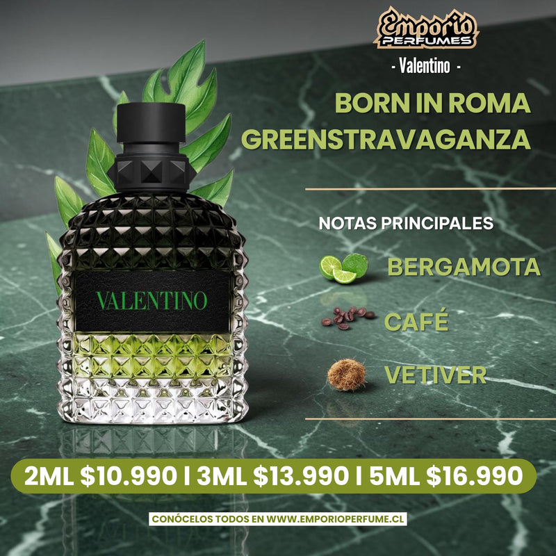 Decants de Valentino “ Born In Roma Green Stravaganza “ - emporioperfumes