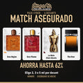 Pack Cyber Match Asegurado: Versace Eros Najim, Versace Eros Flame, JPG Le Male Elixir Absolu, Dolce & Gabbana The One (hombre)