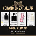 Pack Cyber Verano en Zapallar: Armani Acqua di Giò Parfum, Armani Acqua di Giò Elixir, CH 212 Heroes Forever Young, Valentino Born in Roma Ivory