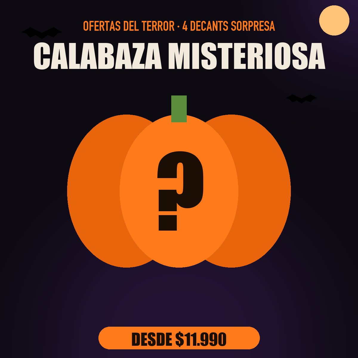 Calabaza Misteriosa: 4 decants sorpresa